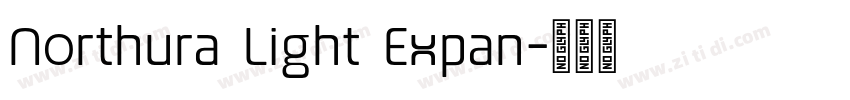 Northura Light Expan字体转换